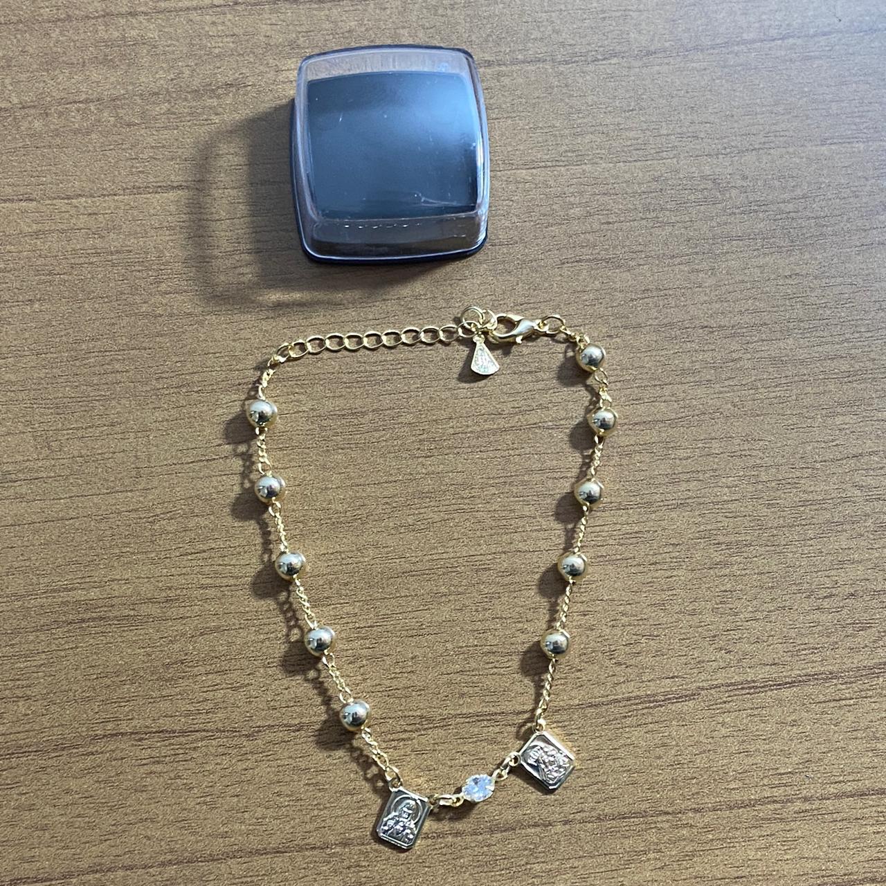 PULSEIRA ESCAPULARIO DOURADO MOD2 (3 UNIDADES)