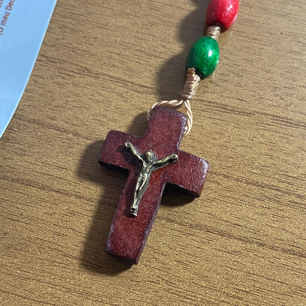 TERÇO DE MADEIRA MISSIONÁRIO MOD2 08MM (3 UNIDADES)