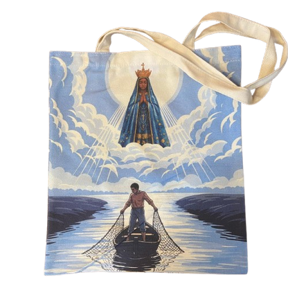 SACOLA DE COMPRAS NOSSA SENHORA APARECIDA 39x34,5CM  - MOD2 (1 UNIDADE)