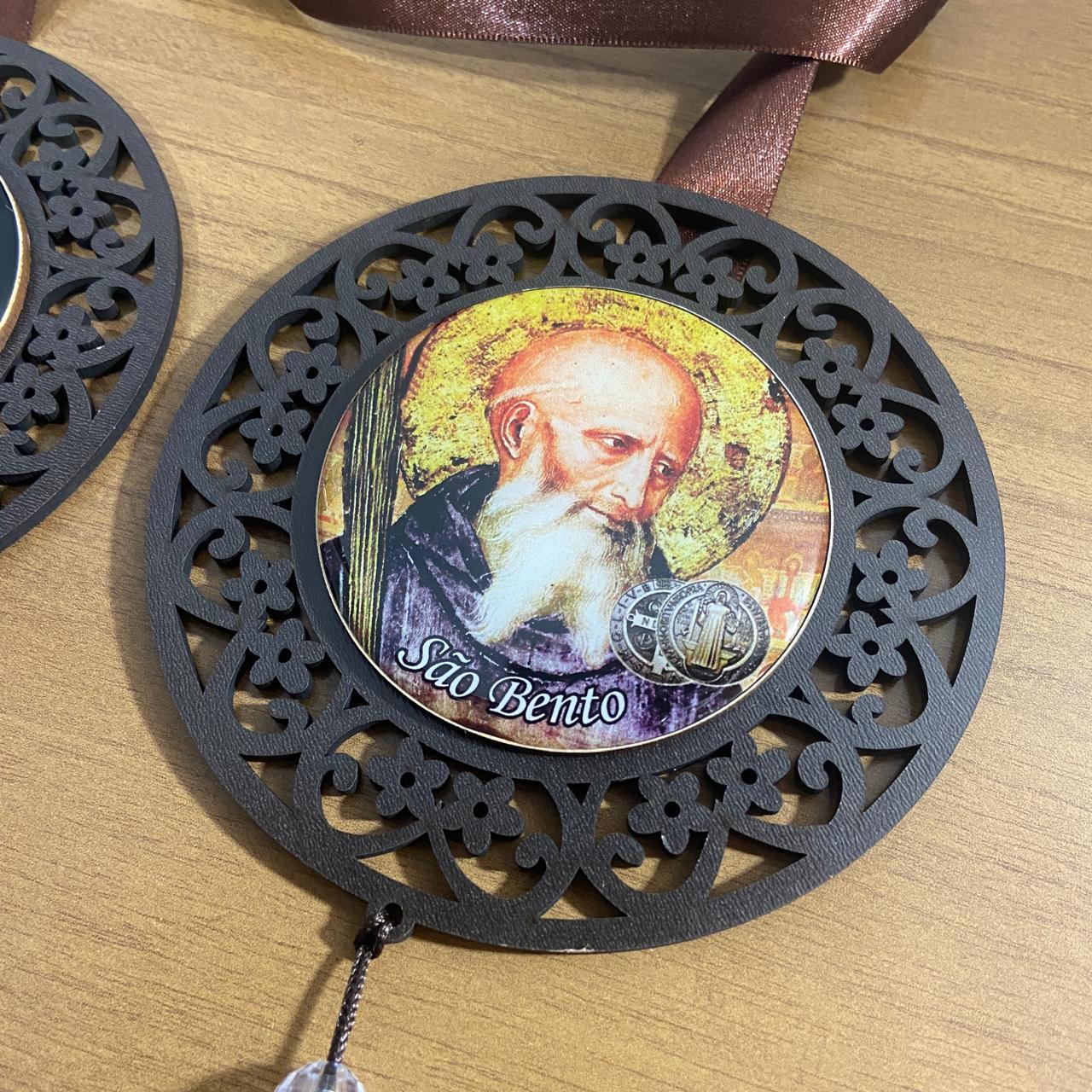 ESCAPULÁRIO DE PORTA TABACO SÃO BENTO (1 UNIDADE)