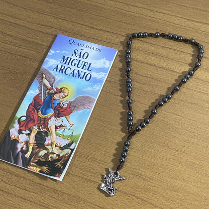 ROSÁRIO DE HEMATITA SÃO MIGUEL ARCANJO 06MM (1 UNIDADE)