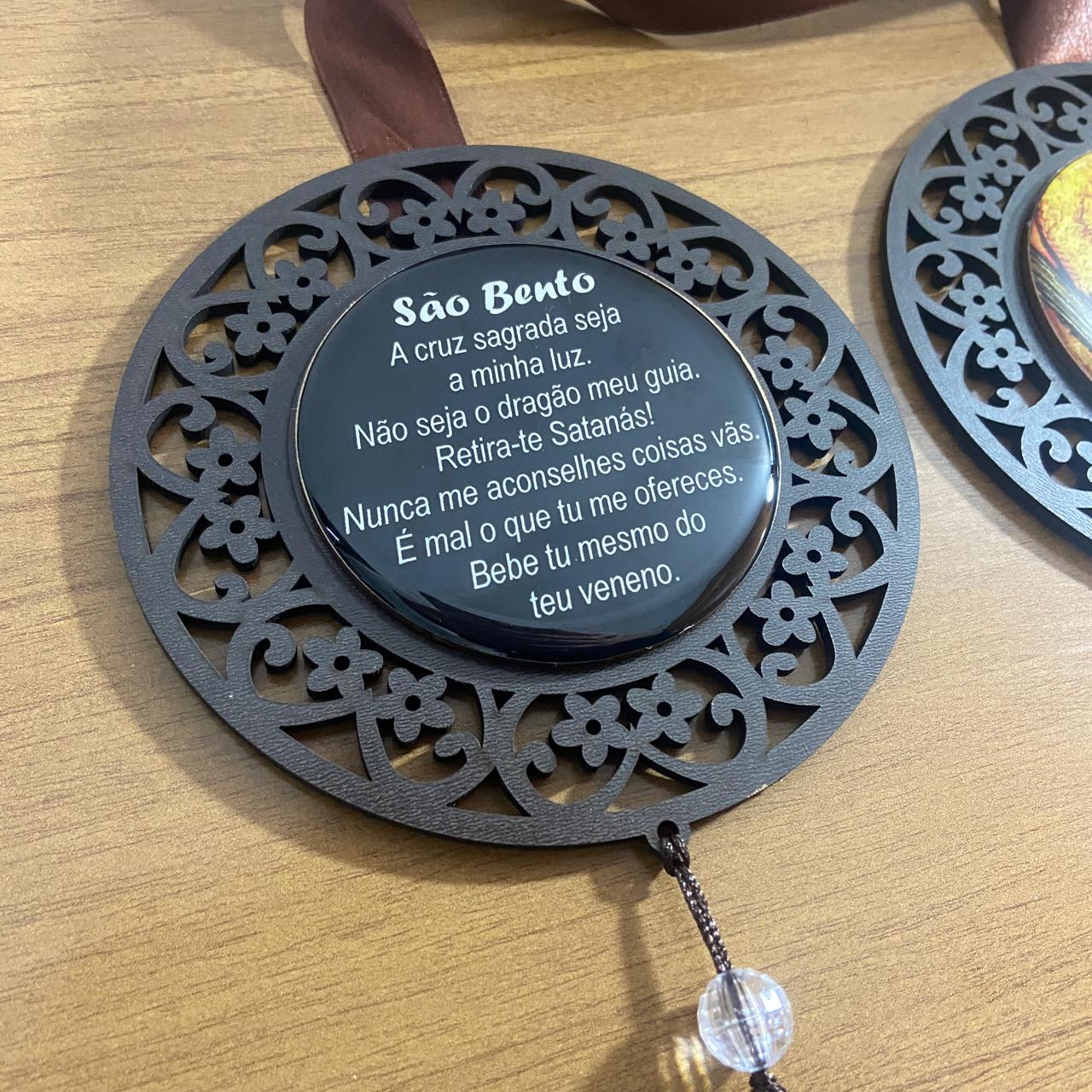 ESCAPULÁRIO DE PORTA TABACO SÃO BENTO (1 UNIDADE)