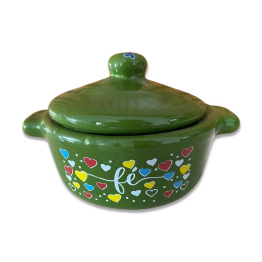 PANELINHA DE PORCELANA VERDE FÉ (1 UNIDADE)