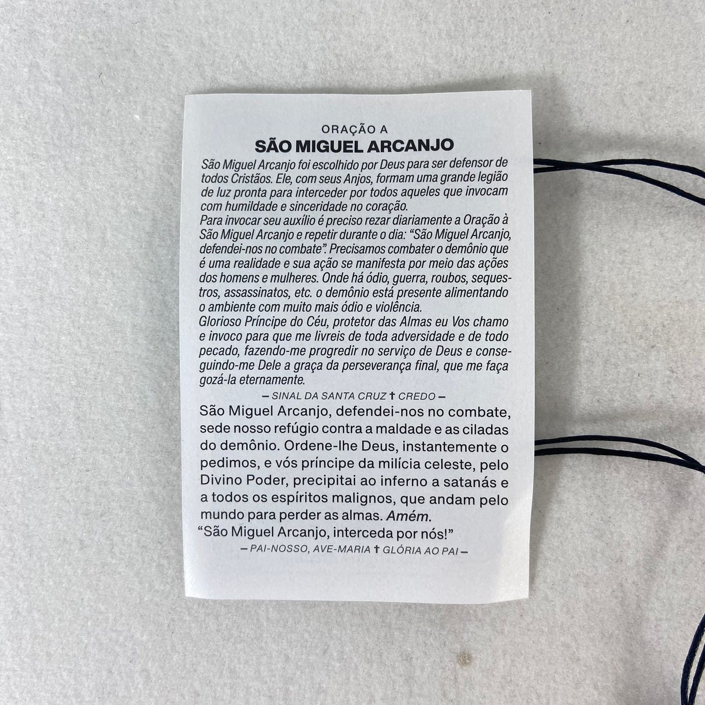 ESCAPULÁRIO DE COURO SÃO MIGUEL (12 UNIDADES)