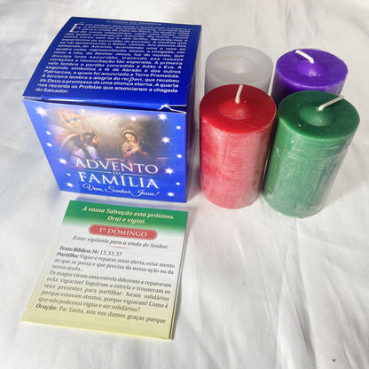 KIT VELA ADVENTO EM FAMÍLIA MOD1 (1 UNIDADE)