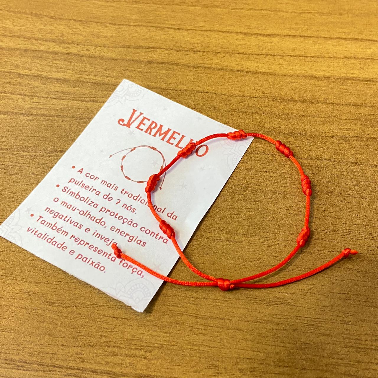 PULSEIRA VERMELHA REGULÁVEL 7 NÓS  (03 UNIDADES)