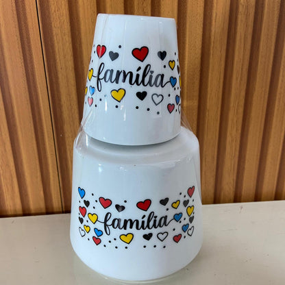 MORINGA DE PORCELANA FAMÍLIA 650ML (1 UNIDADE)