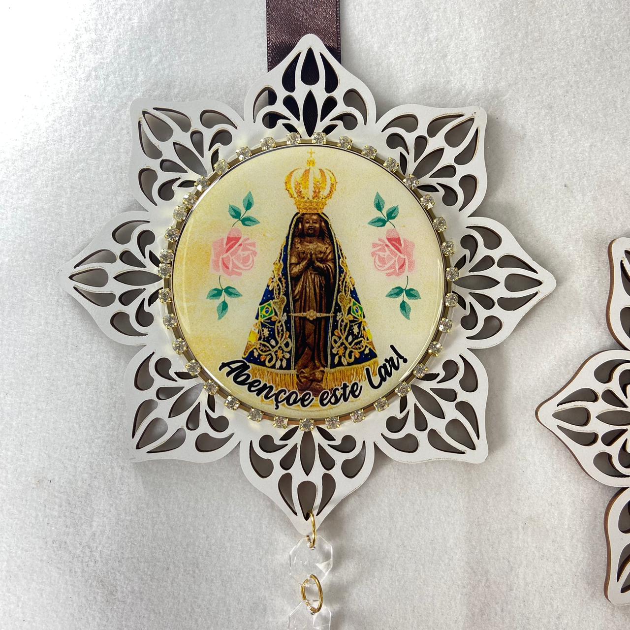 ESCAPULÁRIO DE PORTA ESTRELA BRANCA NOSSA SENHORA APARECIDA (1 UNIDADE)