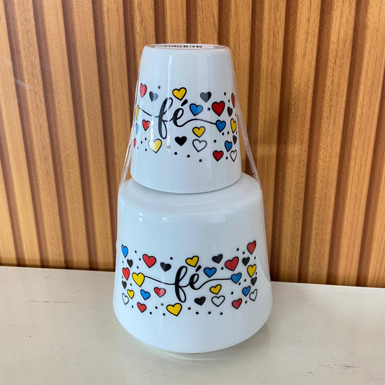 MORINGA DE PORCELANA FÉ 650ML (1 UNIDADE)