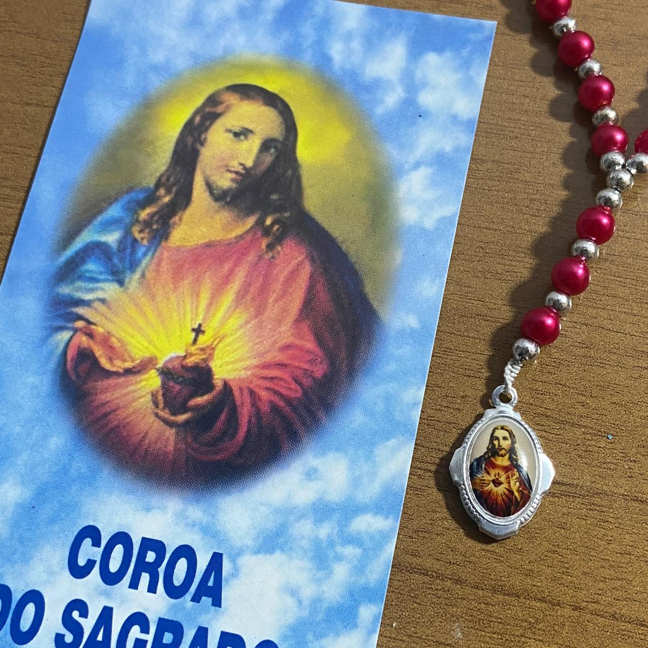 COROA SAGRADO CORAÇÃO DE JESUS 6MM MOD2 (1 UNIDADE)