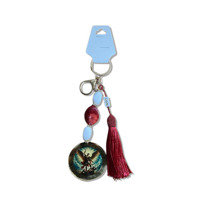 CHAVEIRO DE PEDRARIAS SÃO MIGUEL ARCANJO EM ACRÍLICO (1 UNIDADE)