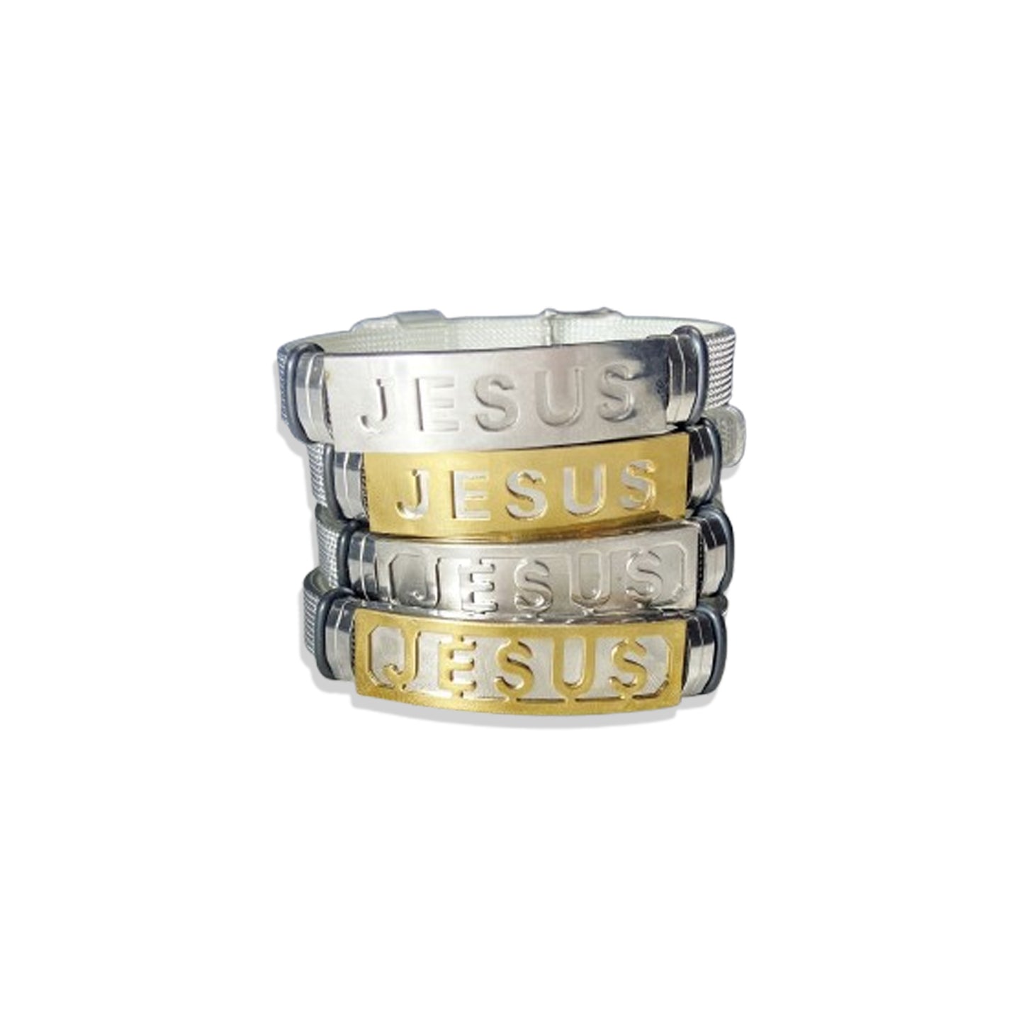 PULSEIRA PRATA JESUS (3 UNIDADES)