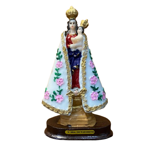 IMAGEM DE RESINA NACIONAL NOSSA SENHORA DE NAZARÉ 18CM (1 UNIDADE)
