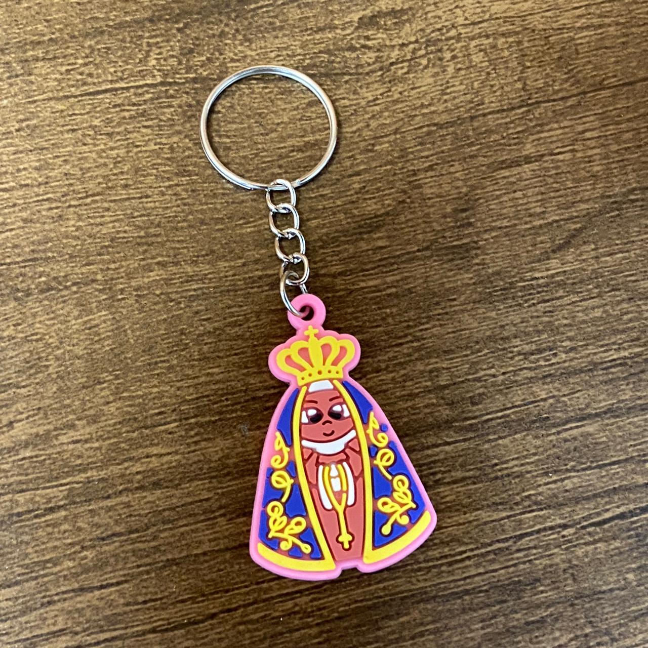 CHAVEIRO EMBORRACHADO NOSSA SENHORA APARECIDA ROSA (12 UNIDADES)