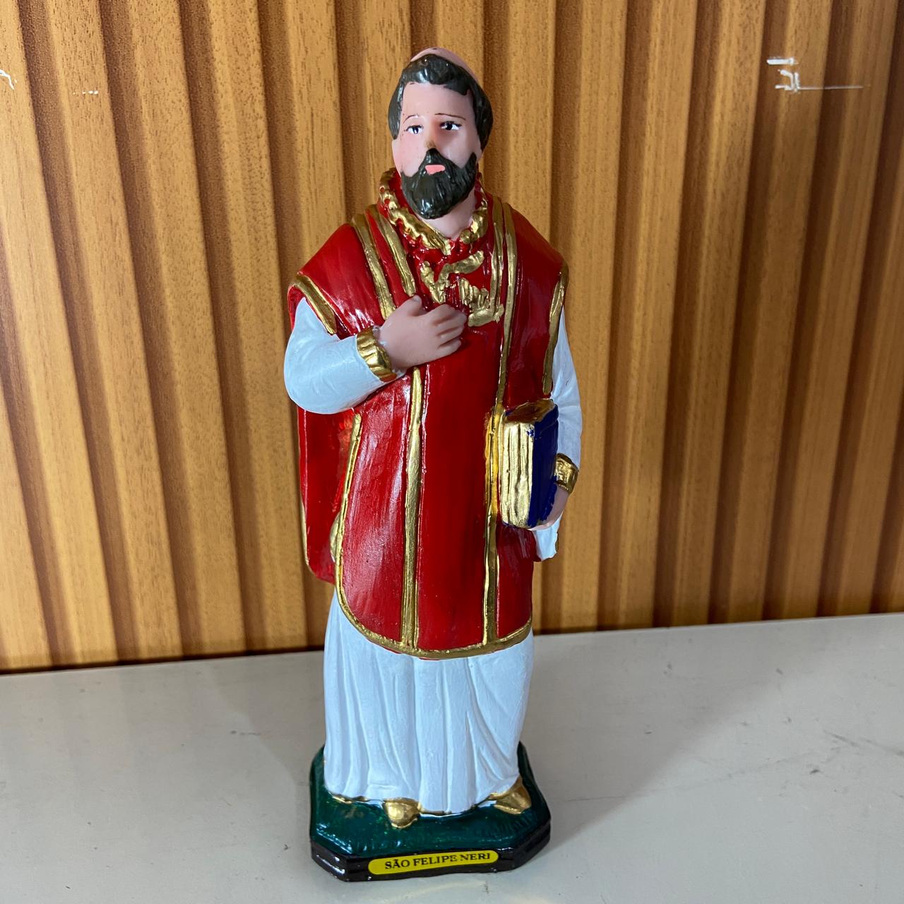 IMAGEM DE RESINA NACIONAL SÃO FELIPE NERI 21CM (1 UNIDADE)
