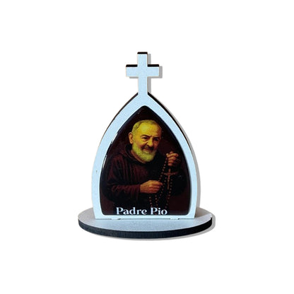 CAPELA MDF DESMONTÁVEL SANTO PADRE PIO 11CM (1 UNIDADE)