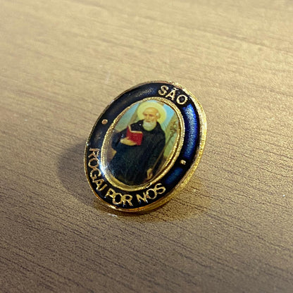 BOTOM DOURADO RESINADO SÃO BENTO (6 UNIDADES)