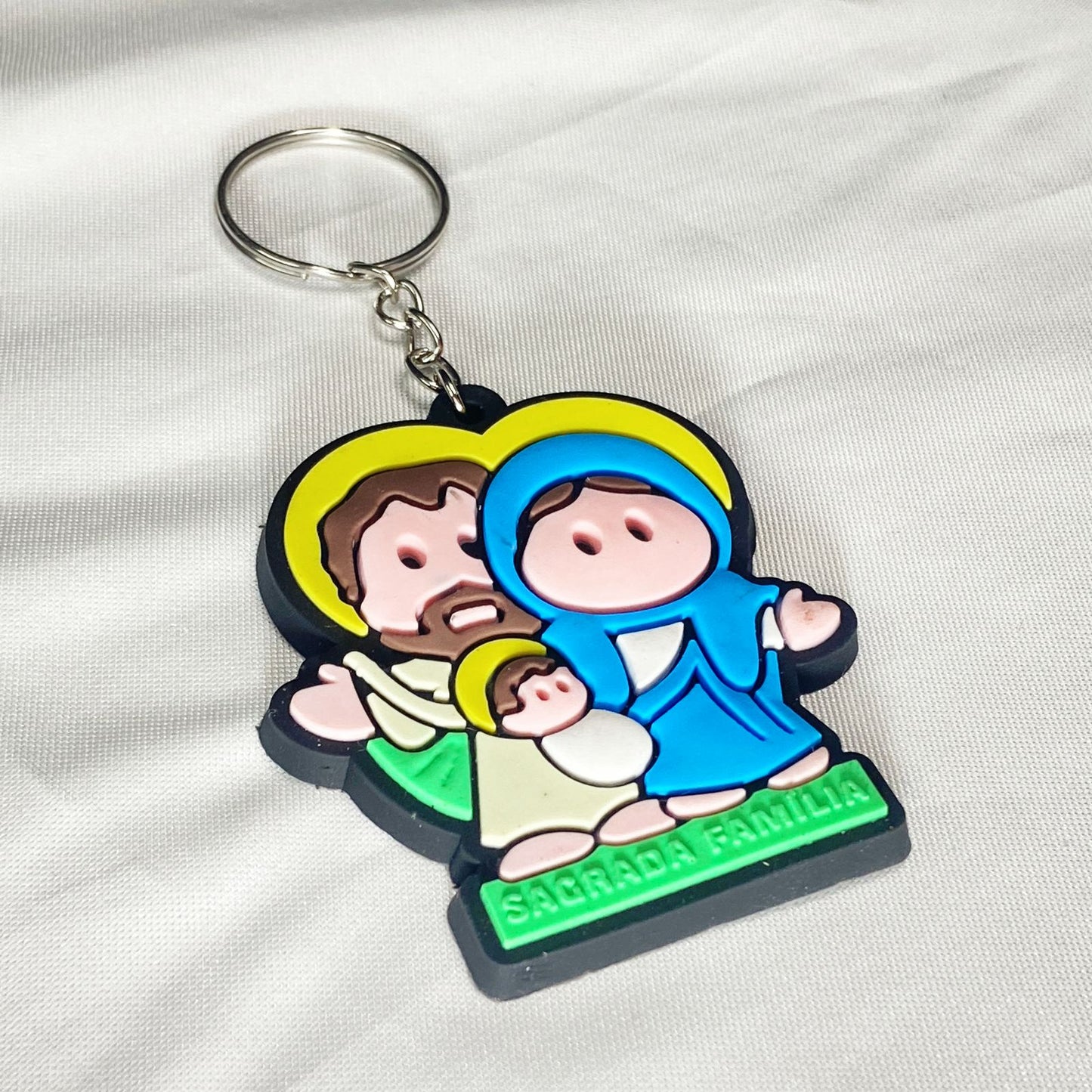 CHAVEIRO EMBORRACHADO SAGRADA FAMÍLIA  MOD3 (12 UNIDADES)