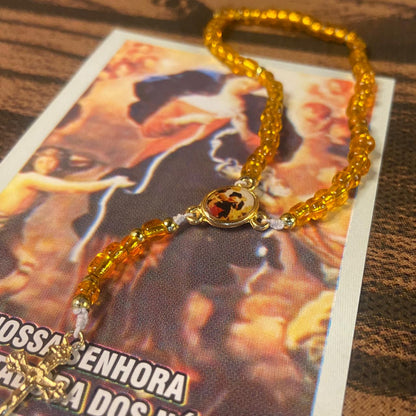 TERÇO MIÇANGA NOSSA SENHORA DESATADORA DOS NÓS  4MM   (1UNIDADE)
