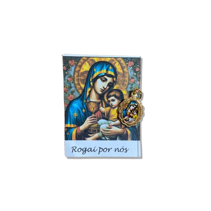 MEDALHA ALUMINIO NOSSA SENHORA DA SAÚDE (36 UNIDADES)