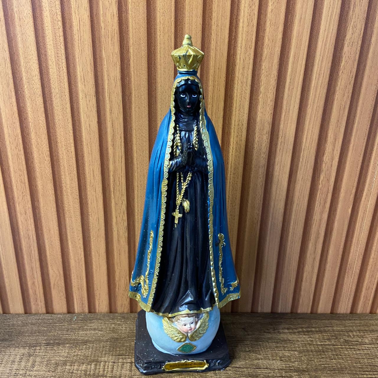 IMAGEM DE RESINA IMPORTADA NOSSA SENHORA APARECIDA 31CM (1 UNIDADE)