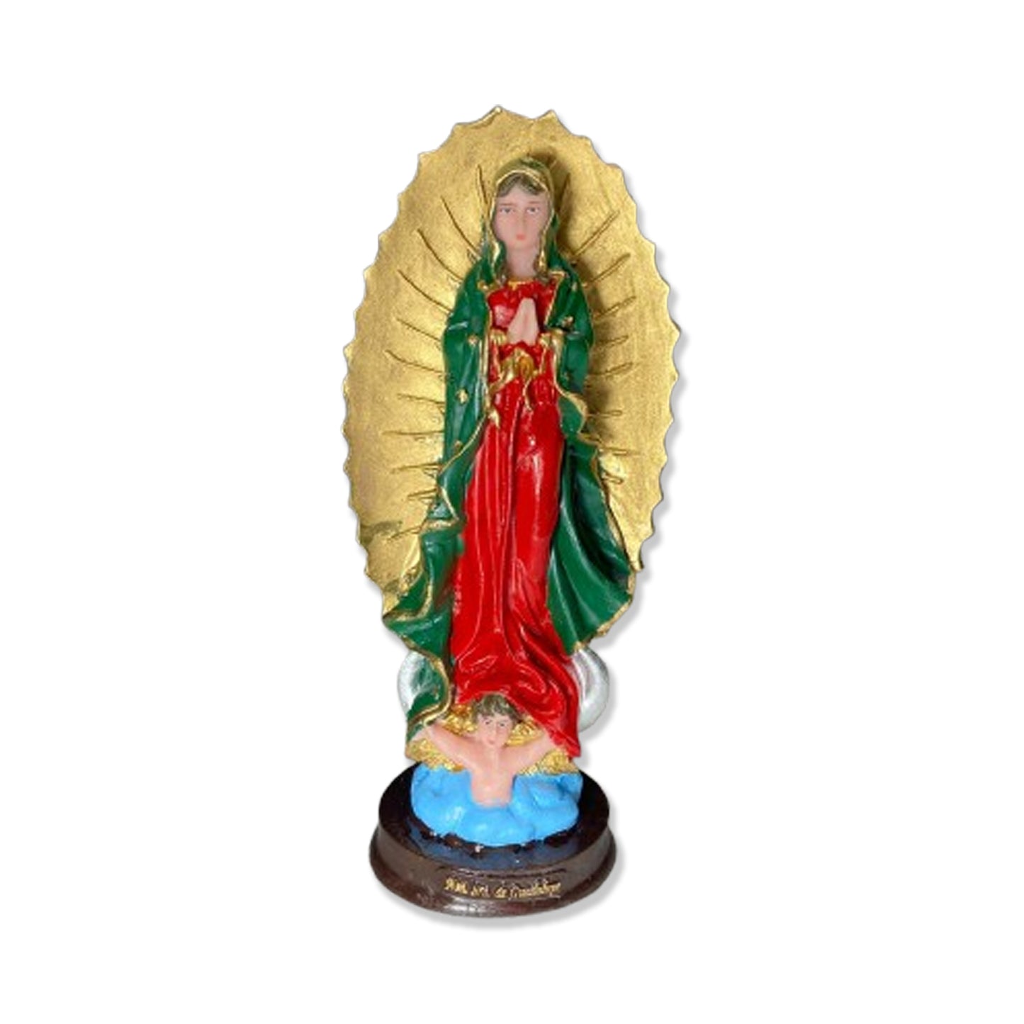 IMAGEM DE RESINA NACIONAL NOSSA SENHORA DE GUADALUPE 21CM (1 UNIDADE)