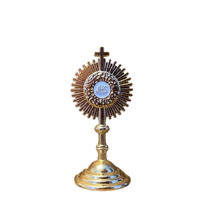 OSTENSÓRIO DOURADO 06CM PARA CARRO  (6 UNIDADES)