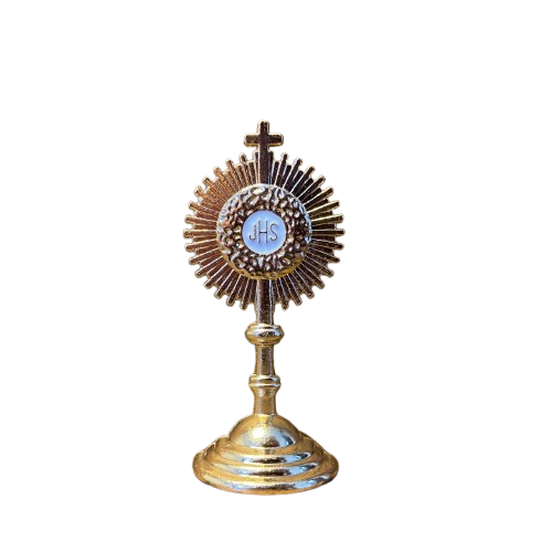 OSTENSÓRIO DOURADO 06CM PARA CARRO  (6 UNIDADES)