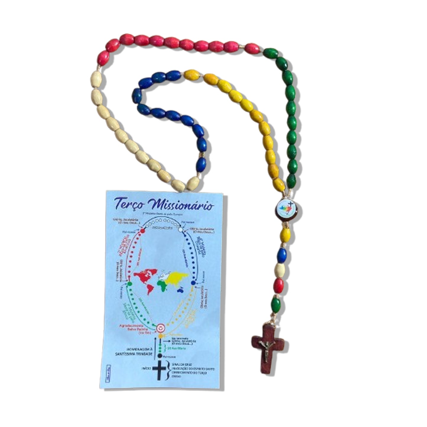 TERÇO DE MADEIRA JUBILEU DA ESPERANÇA 2025 08MM (3 UNIDADES)