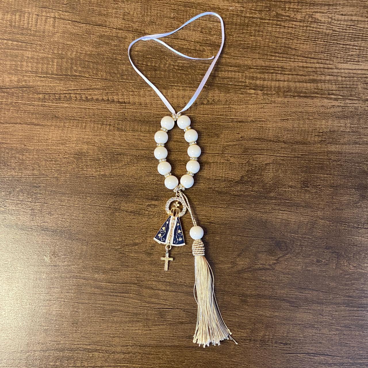 DEZENA PÉROLA BRANCA NOSSA SENHORA APARECIDA 14MM (1 UNIDADE)