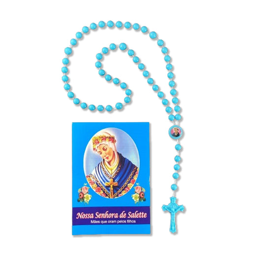 TERÇO ACRÍLICO NOSSA SENHORA DE SALETTE  8MM(1 UNIDADE)