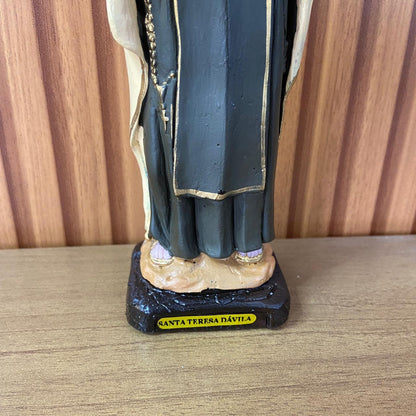 IMAGEM DE RESINA NACIONAL SANTA TERESA D'AVILA 21CM (1 UNIDADE)