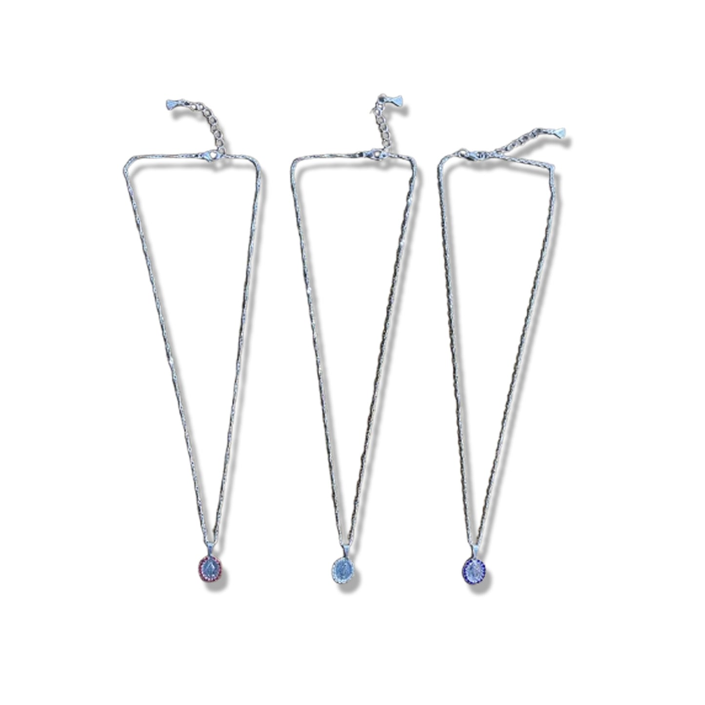 CORRENTE PRATEADA NOSSA SENHORA DAS GRAÇAS MODELOS SORTIDOS ( 3 UNIDADES)