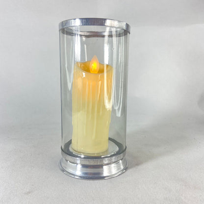 PORTA VELA DE VIDRO TRANSPARENTE G 18CM (1 UNIDADE)