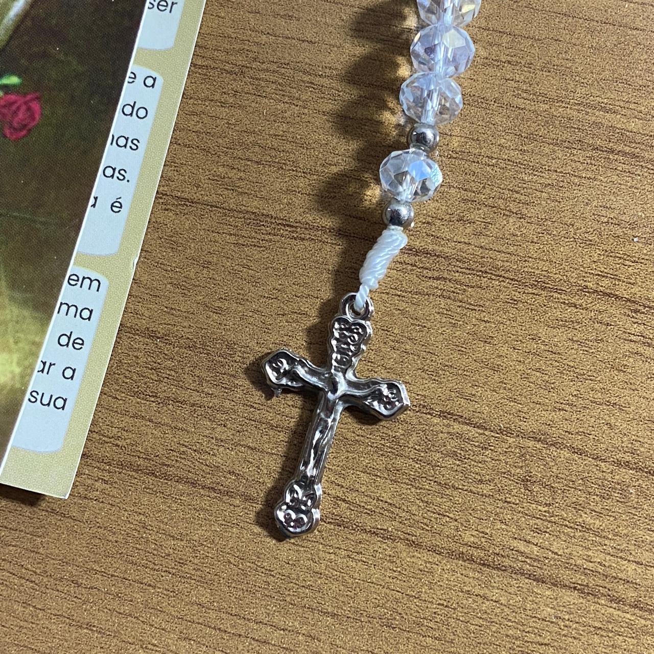 TERÇO CRISTAL NOSSA SENHORA DE GUADALUPE 8MM (1 UNIDADE)