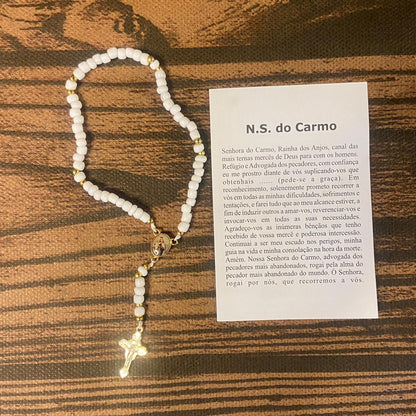 TERÇO MIÇANGA NOSSA SENHORA DO CARMO  4MM   (1UNIDADE)