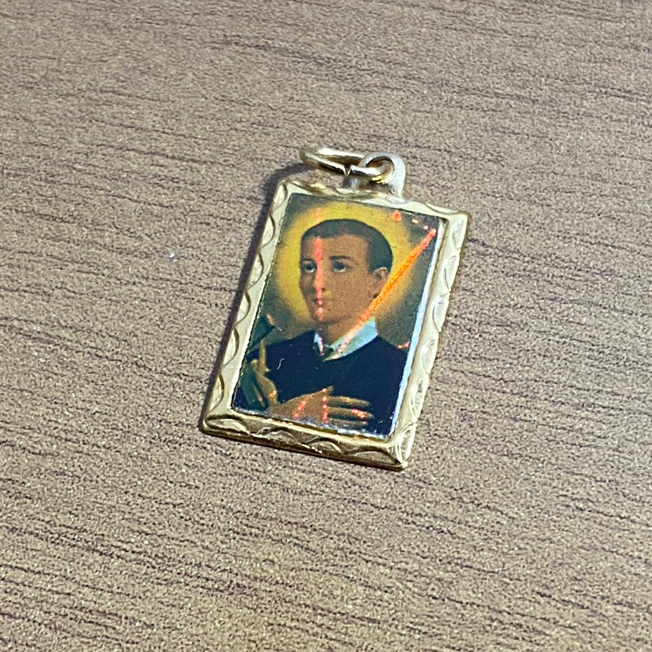 MEDALHA ALUMINIO QUADRADA SÃO GERALDO  (12UNIDADES)