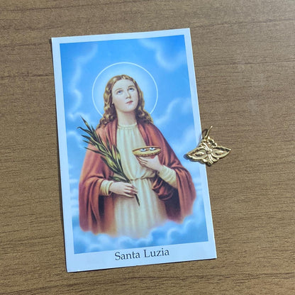PINGENTE DOURADO OLHOS DE SANTA LUZIA  (1 UNIDADE)