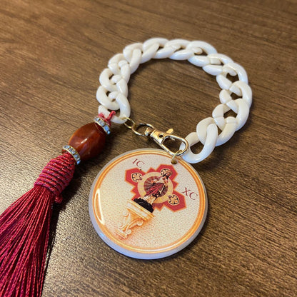 ELO DA CONSAGRAÇÃO  MEDALHÃO RESINADO SAGRADO CORAÇÃO DE JESUS (1 UNIDADE)