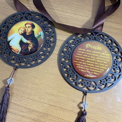 ESCAPULÁRIO DE PORTA TABACO SANTO ANTÔNIO (1 UNIDADE)