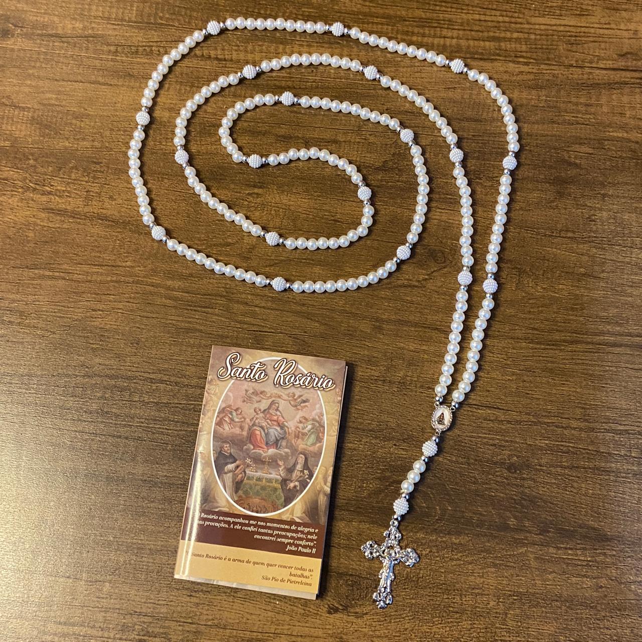 ROSÁRIO PÉROLA NOSSA SENHORA APARECIDA 8MM (1 UNIDADE)