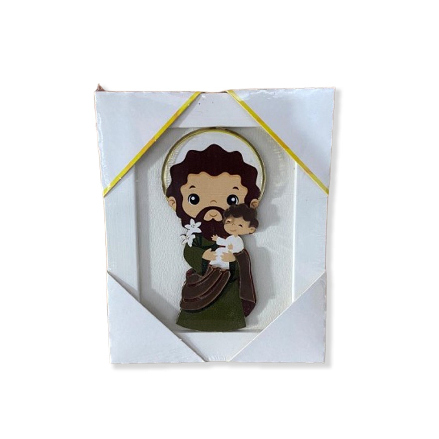 QUADRO MDF SÃO JOSÉ INFANTIL COM ACRÍLICO 16,2CMX 13CM (1 UNIDADE)