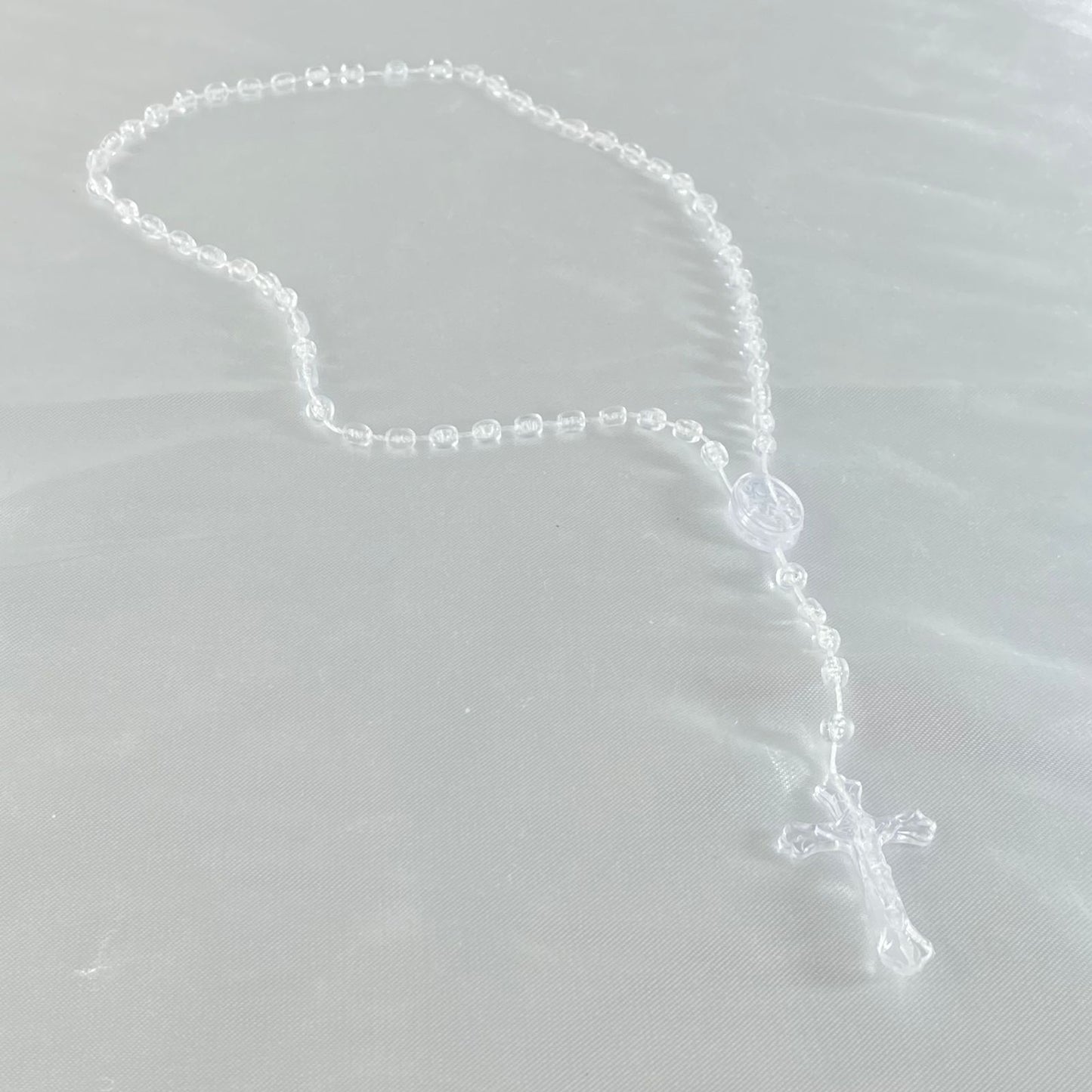 TERÇO ACRÍLICO P TRANSPARENTE (12 UNIDADES)