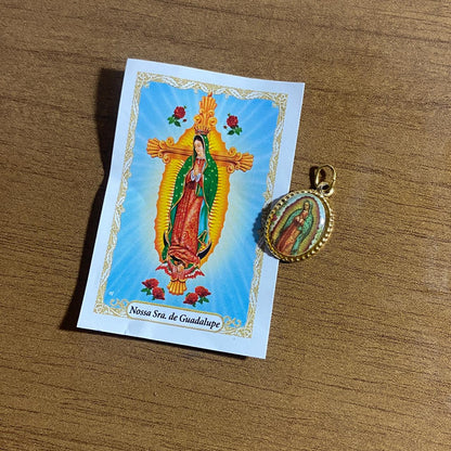 MEDALHA ALUMINIO NOSSA SENHORA DE GUADALUPE (36 UNIDADES)