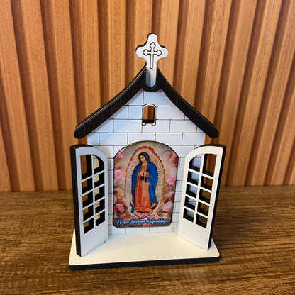 CAPELA PORTA NOSSA SENHORA DE GUADALUPE 16CM (1 UNIDADE)