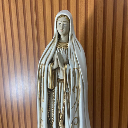 IMAGEM DE GESSO NOSSA SENHORA DE FÁTIMA 50CM (1 UNIDADE)
