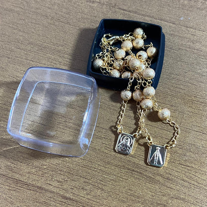 PULSEIRA ESCAPULARIO DOURADA (3 UNIDADES)