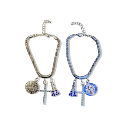 PULSEIRA MEDALHA SÃO BENTO MODELOS SORTIDOS  (6 UNIDADES)