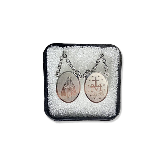 ESCAPULÁRIO INOX NOSSA SENHORA DAS GRAÇAS  (6 UNIDADES)