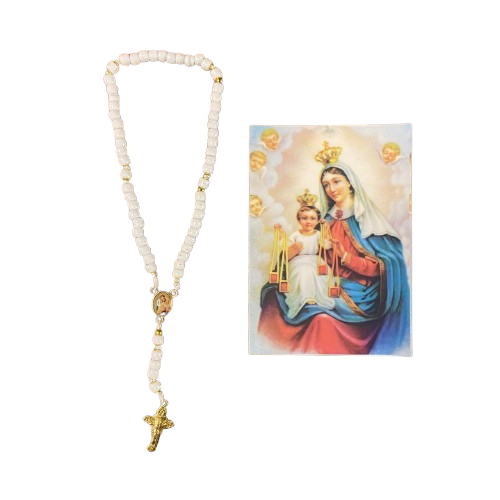 TERÇO MIÇANGA NOSSA SENHORA DO CARMO  4MM   (1UNIDADE)